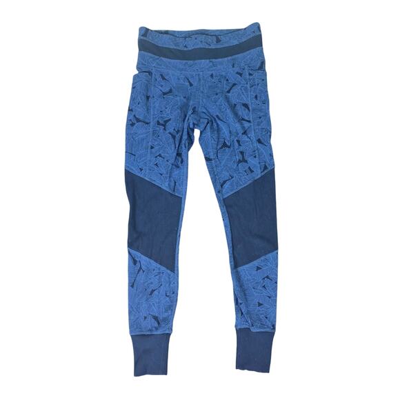Athleta Tropical Excursion Tight - 591347 - Blue Palm - Small - Picture 1 of 6